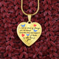 Meaningful Gift - Love And Support - Luxury Graphic Heart Necklace - Celeste Jewel
