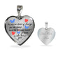 Meaningful Gift - Love And Support - Luxury Graphic Heart Necklace - Celeste Jewel
