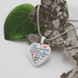 Meaningful Gift - Love And Support - Luxury Graphic Heart Necklace - Celeste Jewel