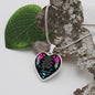 Memorial Gift - Feel You In My Heart - Luxury Graphic Heart Necklace - Celeste Jewel