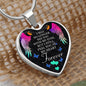 Memorial Gift - Feel You In My Heart - Luxury Graphic Heart Necklace - Celeste Jewel