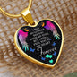 Memorial Gift - Feel You In My Heart - Luxury Graphic Heart Necklace - Celeste Jewel