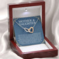 Mother & Daughter - We May Be Apart Today - Interlocking Hearts Necklace - Celeste Jewel