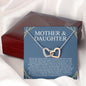 Mother & Daughter - We May Be Apart Today - Interlocking Hearts Necklace - Celeste Jewel