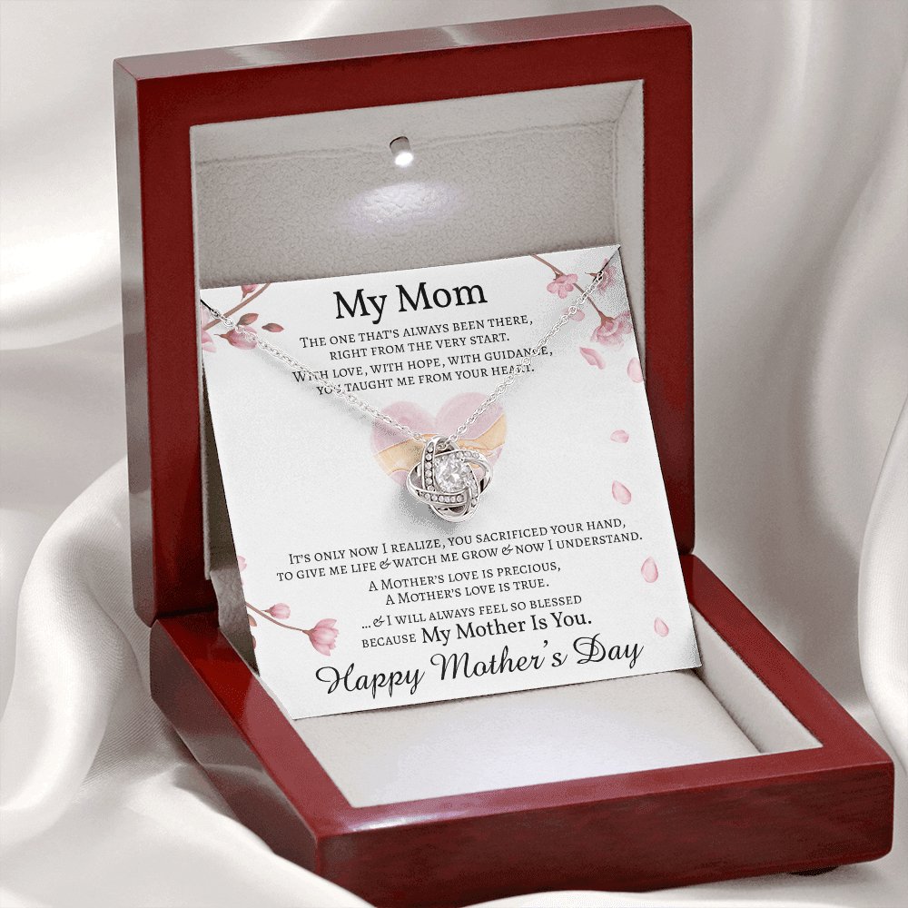 Mother's Day Personalized Gift - My Mom - Love Knot Necklace - Celeste Jewel