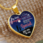 My Dear Daughter - Through My Eyes - Luxury Graphic Heart Necklace - Celeste Jewel