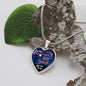 My Dear Daughter - Through My Eyes - Luxury Graphic Heart Necklace - Celeste Jewel
