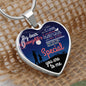 My Dear Daughter - Through My Eyes - Luxury Graphic Heart Necklace - Celeste Jewel