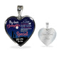 My Dear Daughter - Through My Eyes - Luxury Graphic Heart Necklace - Celeste Jewel