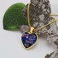 My Dear Daughter - Through My Eyes - Luxury Graphic Heart Necklace - Celeste Jewel