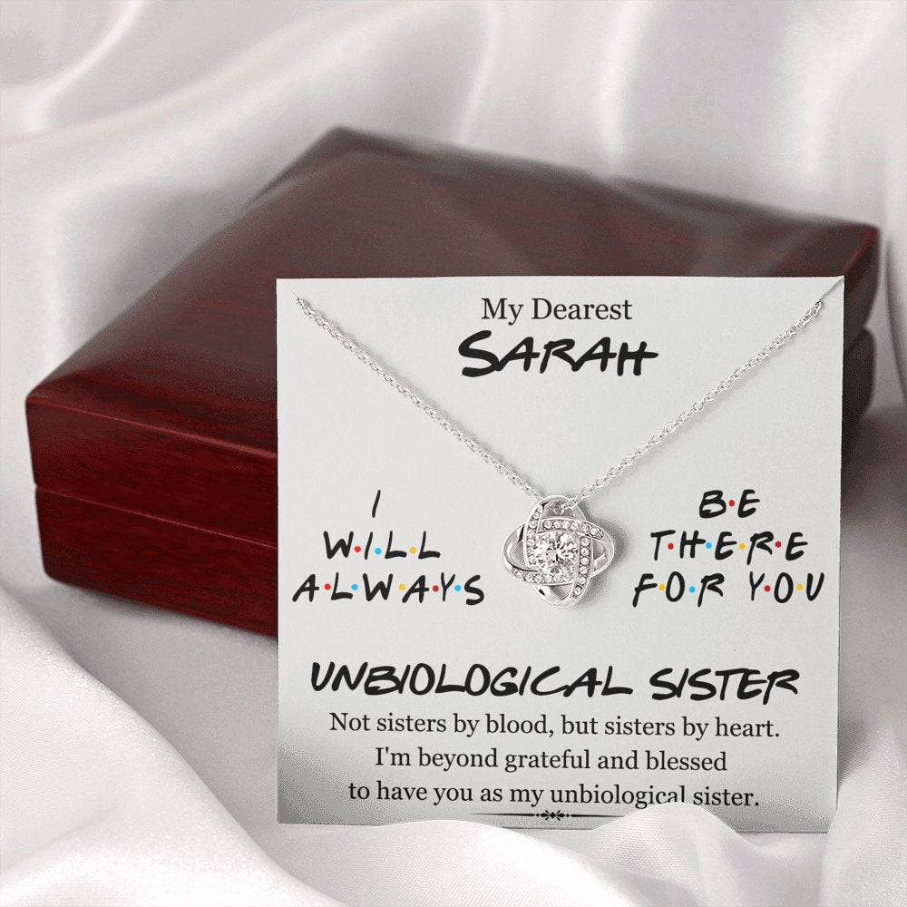 My Dearest Unbiological Sister - Love Knot Necklace - Celeste Jewel