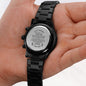 Never Forget That I Love You - Black Chronograph Watch - Celeste Jewel