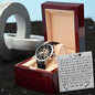 Personalized Gift For Dad - How Special You Are To Me - Men's Skeleton Watch - Celeste Jewel