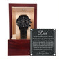 Personalized Gift For Dad - You Are My World - Black Chronograph Watch - Celeste Jewel