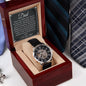 Personalized Gift For Dad - You Are My World - Skeleton Watch - Celeste Jewel