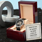 Personalized Gift For Long Distance - Men's Skeleton Watch - Celeste Jewel