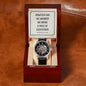 Personalized Gift For Long Distance - Men's Skeleton Watch - Celeste Jewel