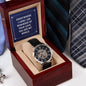 Personalized Gift For Loved One - You Are My World - Men's Skeleton Watch - Celeste Jewel