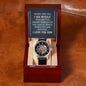 Personalized Gift For Son - When I See You - Men's Skeleton Watch - Celeste Jewel