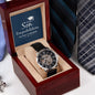 Personalized Graduation Gift For Son - Men's Skeleton Watch - Celeste Jewel