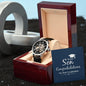 Personalized Graduation Gift For Son - Men's Skeleton Watch - Celeste Jewel