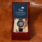Personalized Graduation Gift For Son - Men's Skeleton Watch - Celeste Jewel
