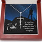 Spiritual Gift - Trusting God - Faith Cross Necklace - Celeste Jewel