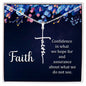 Spiritual Gift - What We Do Not See - Faith Cross Necklace - Celeste Jewel