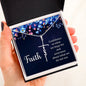 Spiritual Gift - What We Do Not See - Faith Cross Necklace - Celeste Jewel