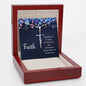 Spiritual Gift - What We Do Not See - Faith Cross Necklace - Celeste Jewel