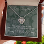St Patrick's Day Gift - Personalized Daughter Gift - Love Knot Necklace - Celeste Jewel