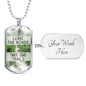 Take The Trails - Dog Tag Necklace With Engraving - Celeste Jewel