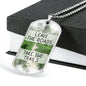 Take The Trails - Dog Tag Necklace With Engraving - Celeste Jewel