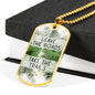 Take The Trails - Dog Tag Necklace With Engraving - Celeste Jewel