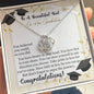 To A Beautiful Girl On Her Graduation - Love Knot Necklace - Celeste Jewel