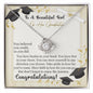 To A Beautiful Girl On Her Graduation - Love Knot Necklace - Celeste Jewel