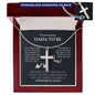 To An Amazing Dada To Be - Gift For New Dad - Personalized Cross Necklace - Celeste Jewel