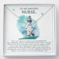 To An Amazing Nurse - Like A Lighthouse - Love Knot Necklace - Celeste Jewel