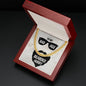 To My Badass Bearded Hubby - Cuban Link Chain Necklace - Celeste Jewel