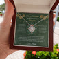 To My Beautiful Daughter Christmas Gift - Love Knot Necklace - Celeste Jewel