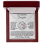 To My Beautiful Daughter - The Proudest Moment - Love Knot Necklace - Celeste Jewel
