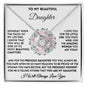 To My Beautiful Daughter - The Proudest Moment - Love Knot Necklace - Celeste Jewel