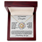 To My Beautiful Daughter - The Proudest Moment - Love Knot Necklace - Celeste Jewel