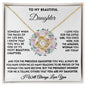 To My Beautiful Daughter - The Proudest Moment - Love Knot Necklace - Celeste Jewel