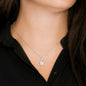 To My Beautiful Daughter - Walk Beside You - Sparkling Radiance Necklace - Celeste Jewel