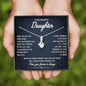 To My Beautiful Daughter - Walk Beside You - Sparkling Radiance Necklace - Celeste Jewel