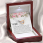 To My Beautiful Daughter - Your Existence - Interlocking Hearts Necklace Jewelry