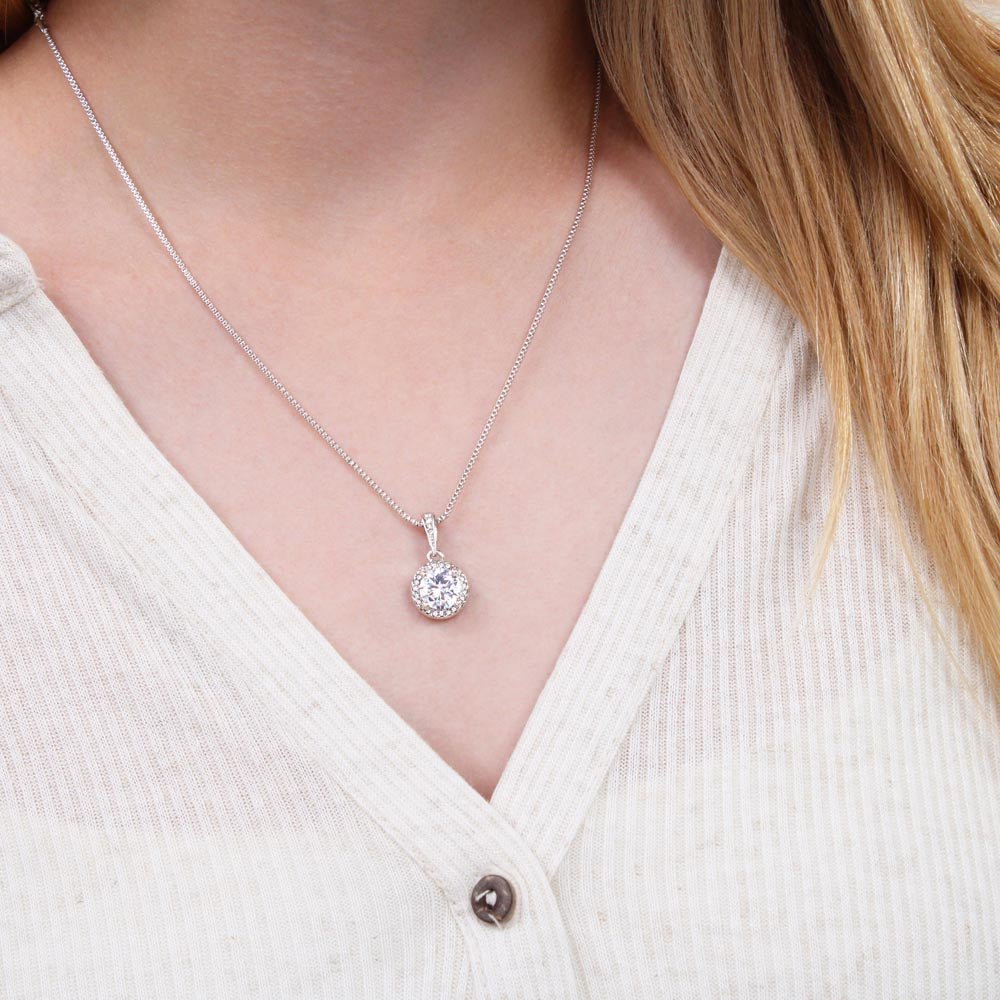 To My Beautiful Mom (From Daughter) - Forever Grateful - Eternal Hope Necklace - Celeste Jewel