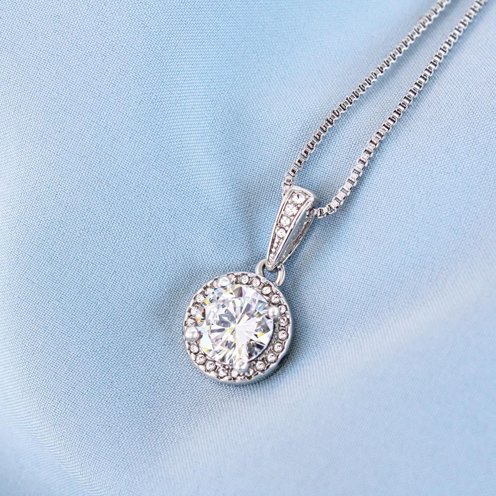To My Beautiful Mom (From Daughter) - Forever Grateful - Eternal Hope Necklace - Celeste Jewel