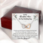 To My Beautiful Mom On My Wedding Day - Interlocking Hearts Necklace - Celeste Jewel